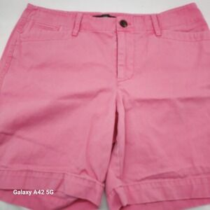 Lauren Ralph Lauren Pink Chino Shorts Womens 6P Petite Cotton Twill LRL Anchor